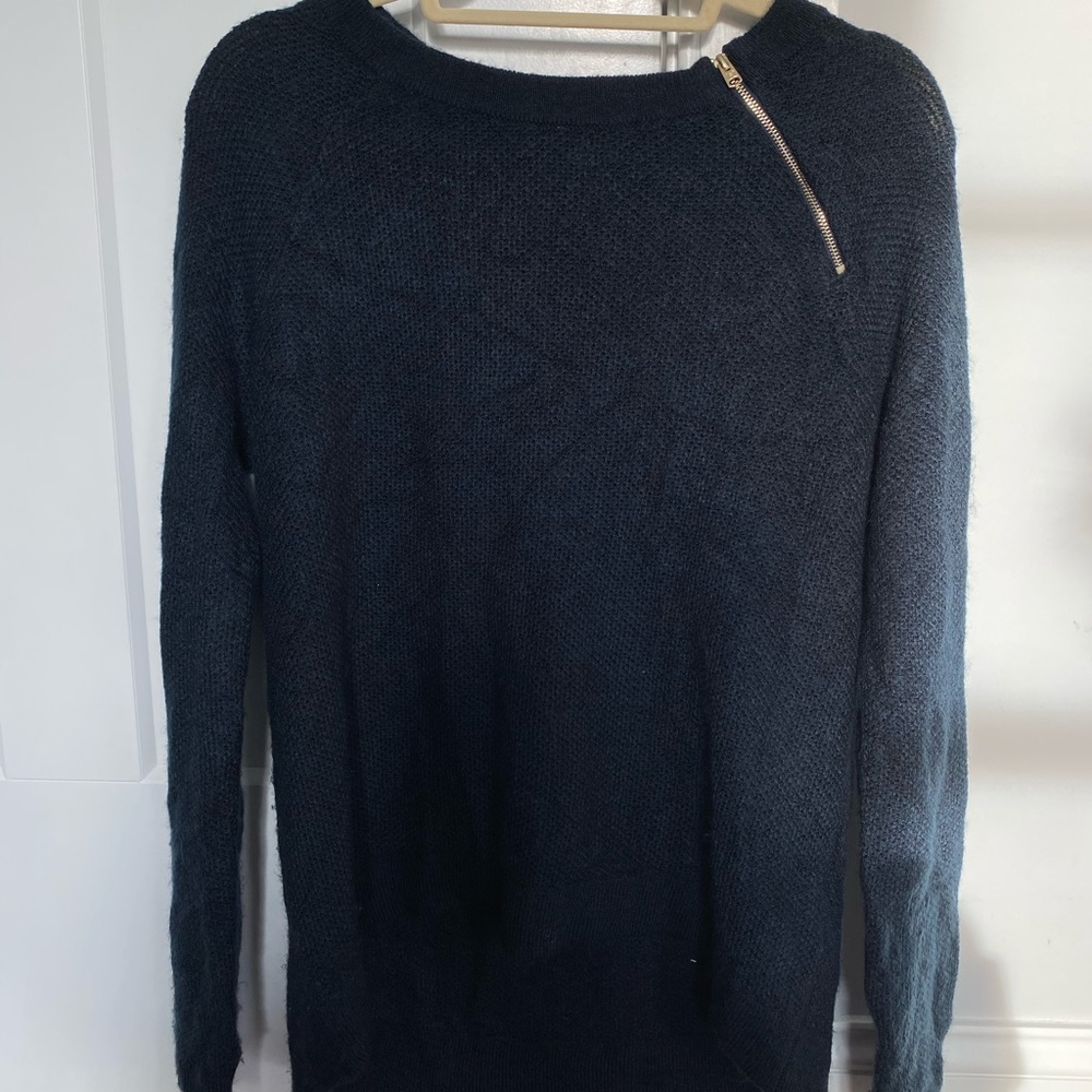 Navy Abercrombie Zipper Sweater
